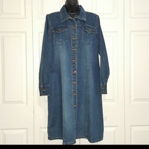 FADED GLORY FG40437 DENIM MAXI DRESS